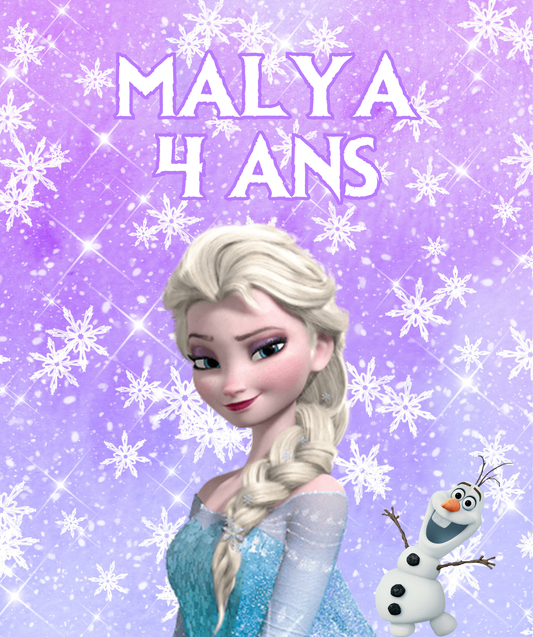 Thème La Reine Des Neiges Violet-Elsa