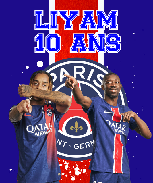 Thème Football - Paris Saint Germain Bleu