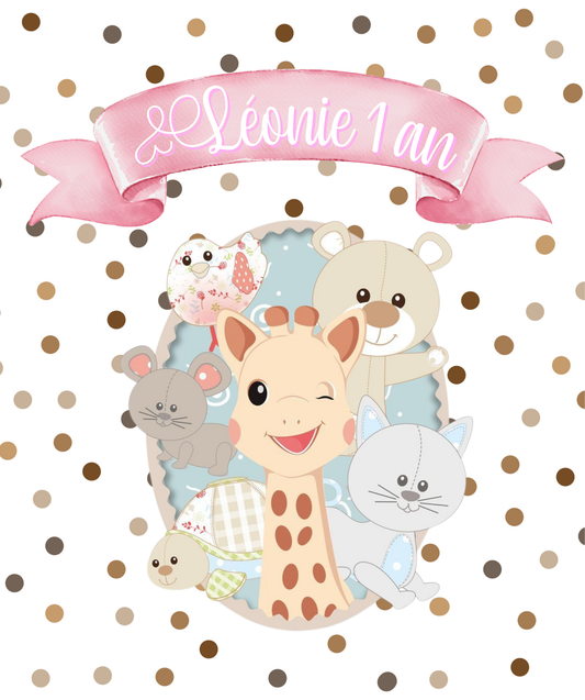 Thème Sophie La Girafe Blanc