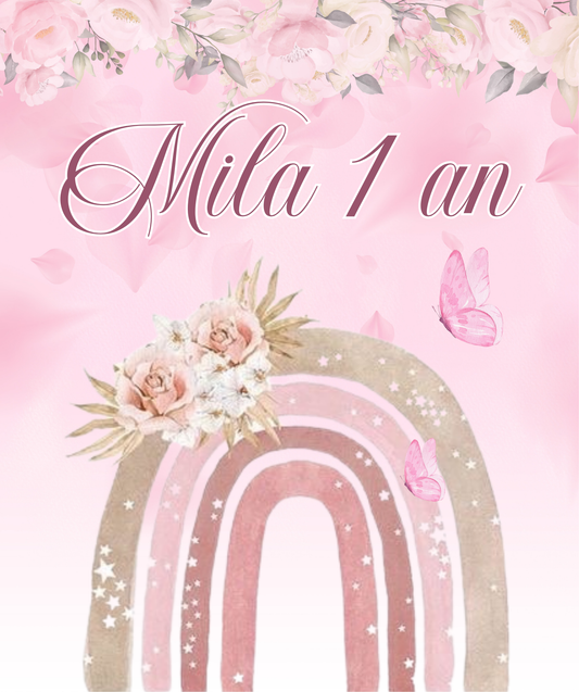 Thème Arc en Ciel Pastel & Fleurs