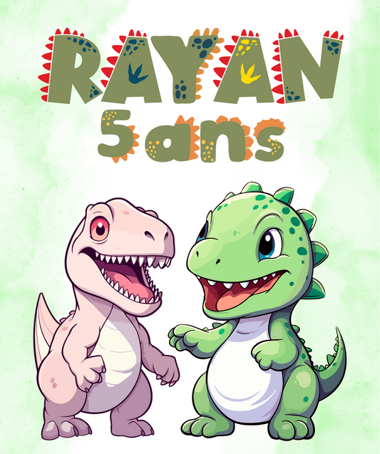 Thème Dinosaure Vert