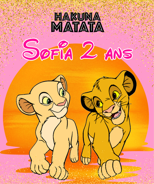 Thème Le Roi Lion -Nala & Simba