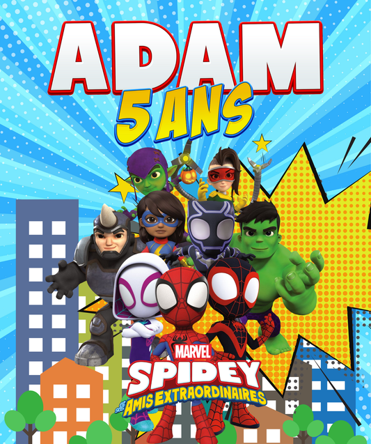 Thème Spidey et Ses Amis Bleu