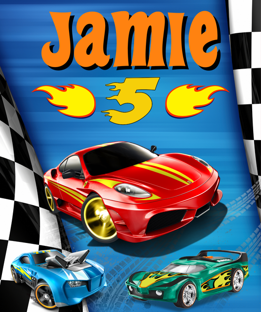 Thème Racing Party Bleu