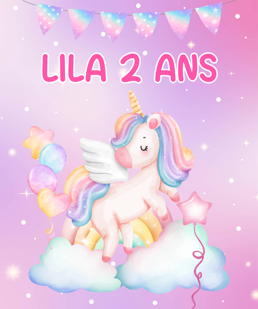 Thème Licorne Violet