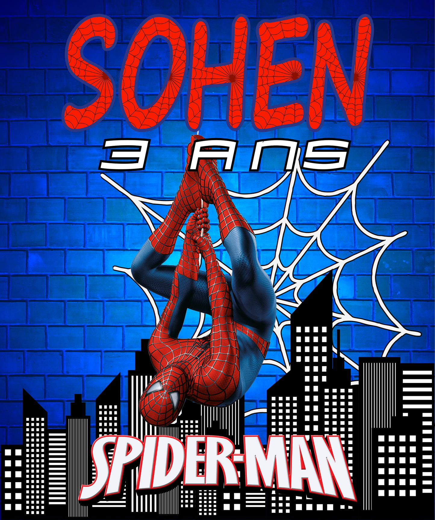 Thème Spiderman Bleu