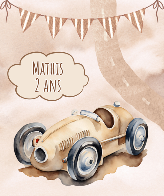 Thème Voiture Rétro Beige