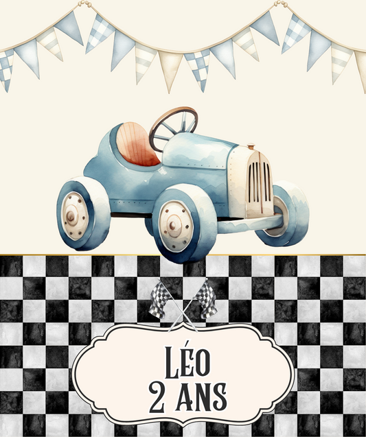 Thème Voiture Rétro Bleue 2