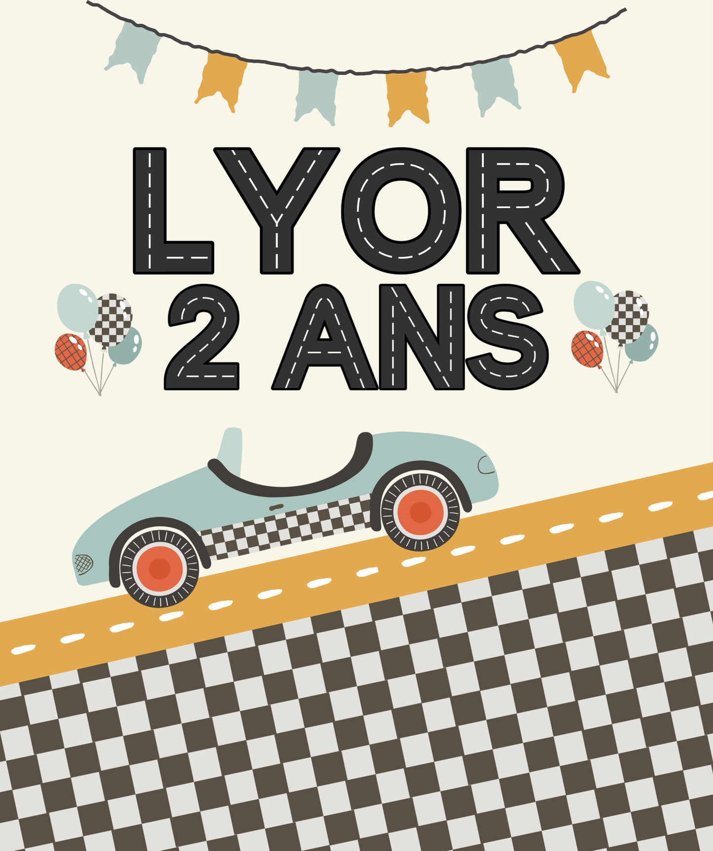 Thème Voiture Rétro Jaune