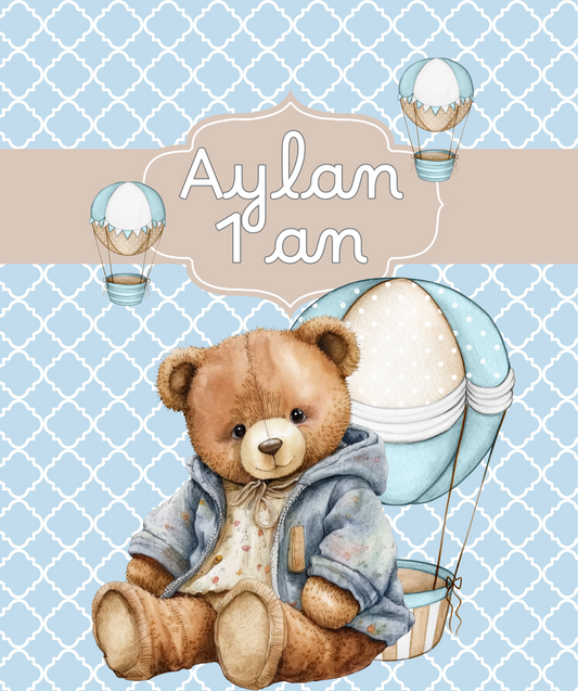 Thème Ourson Montgolfière