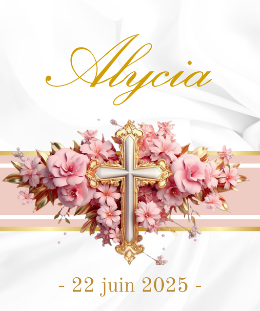 Thème Baptême Blanc & Rose