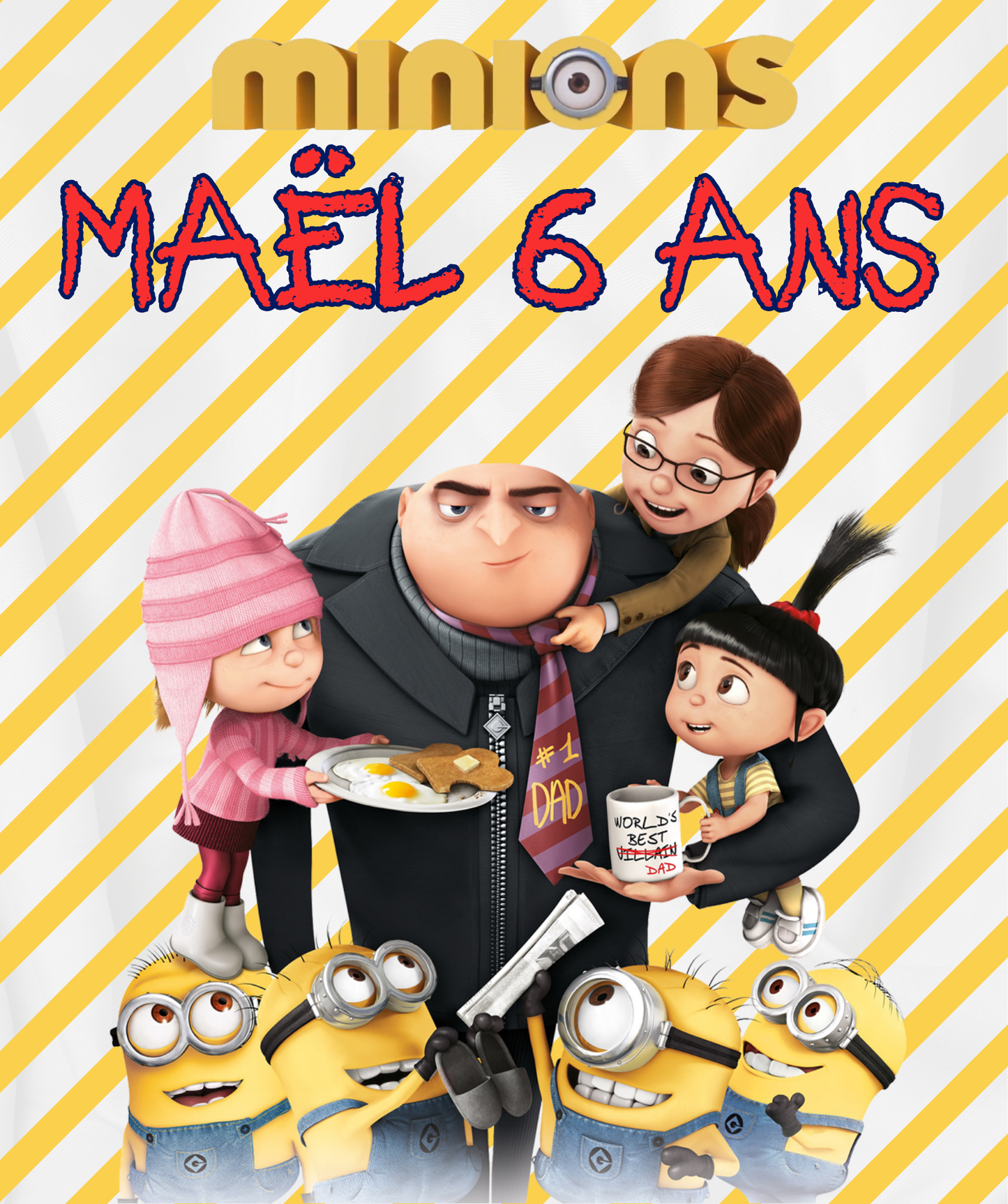 Thème Minions Jaune & Blanc 3
