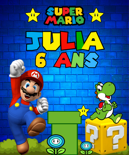 Thème Super Mario - Mario et Luigi Bleu