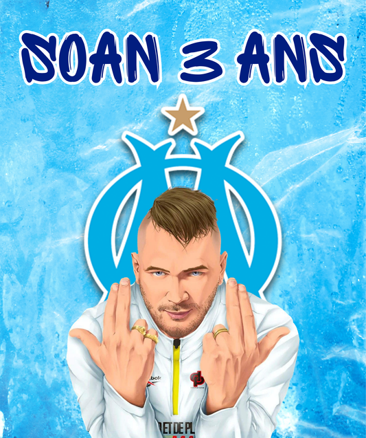 Thème Football - Olympique de Marseille & Jul Bleu