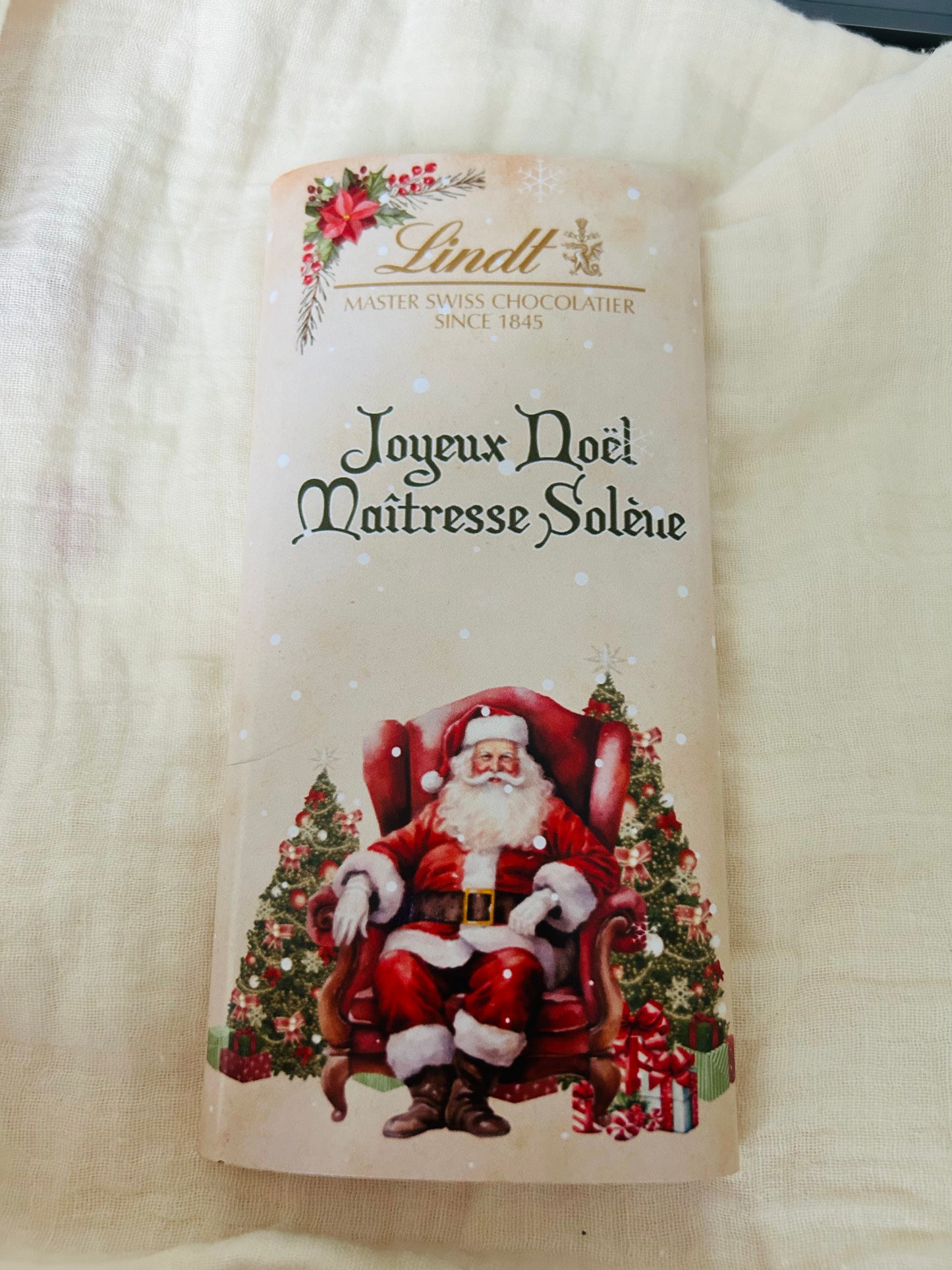 Tablette de Chocolat Personnalisée Noël 2025