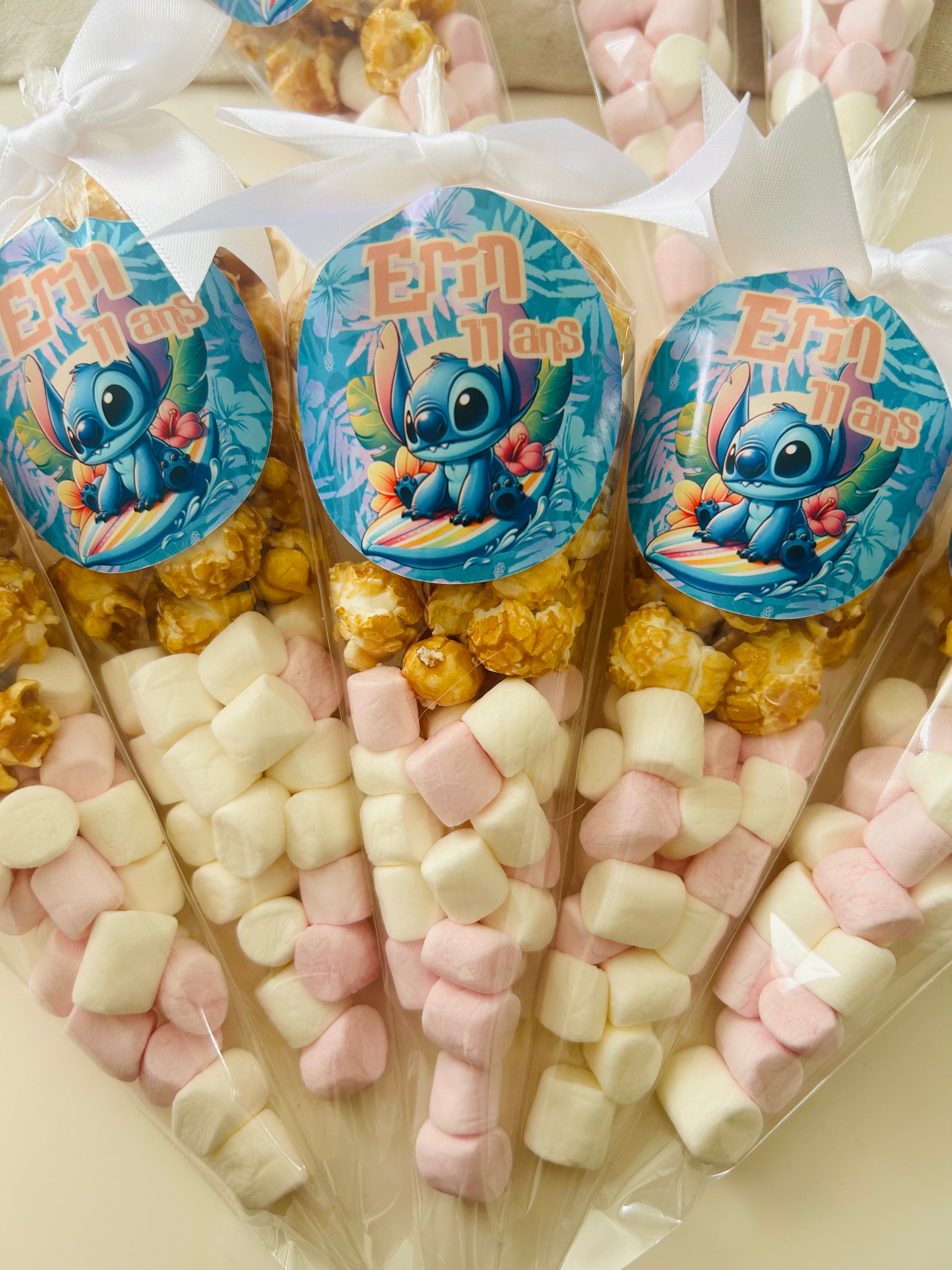 Décoration personnalisée thème stitch anniversaire - bonbon personnalisés thème Stitch papeterie personnalisée
