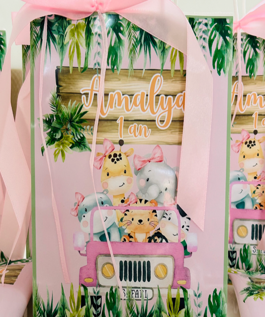 Thème Animaux de la Jungle Rose