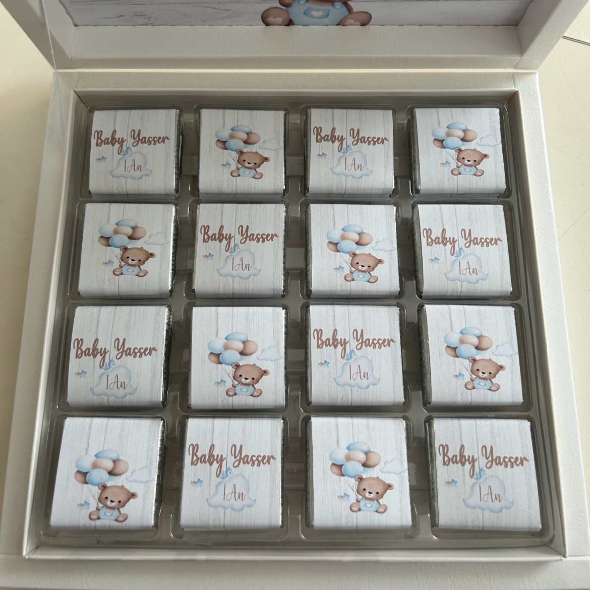 Thème Ourson Ballon & Nuage Bleu