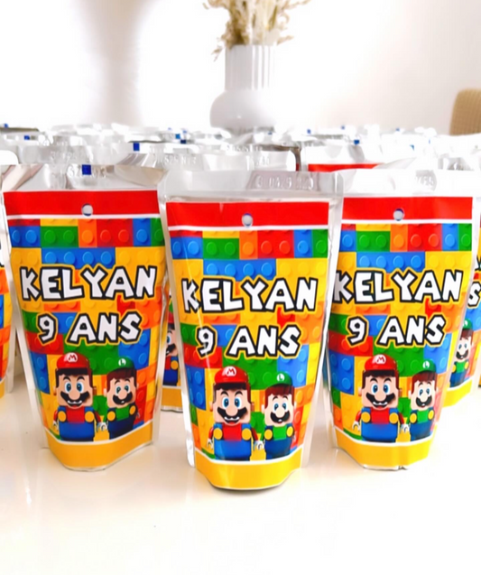 décoration personnalisée anniversaire sur le thème Mario