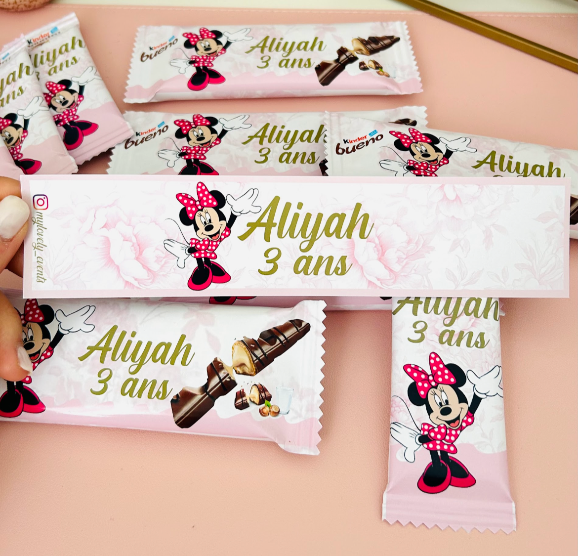 décoration personnalisés sur le thème minnie anniversaire