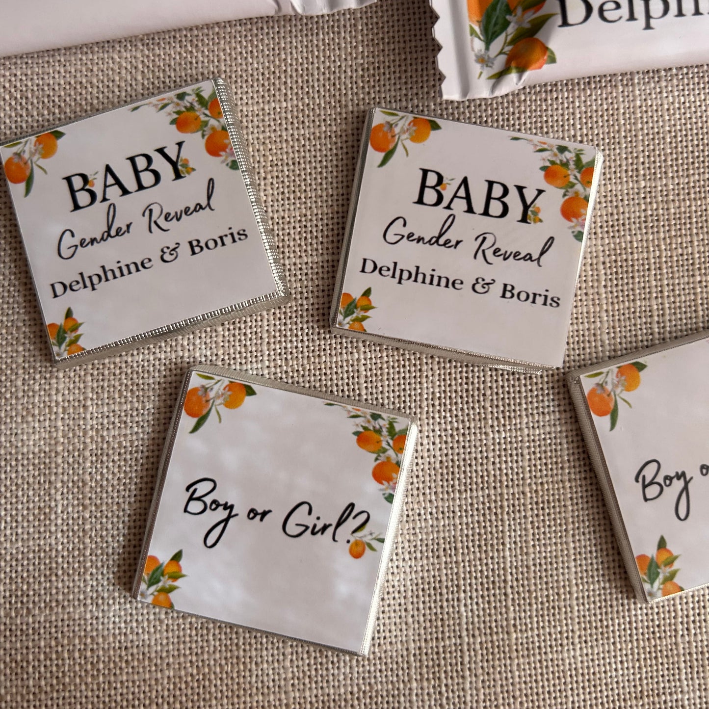 Thème Baby Shower Orange