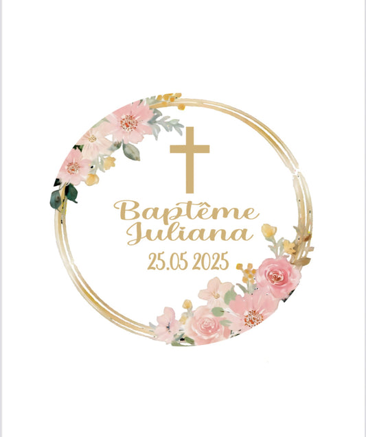 Thème Baptême Fleurs