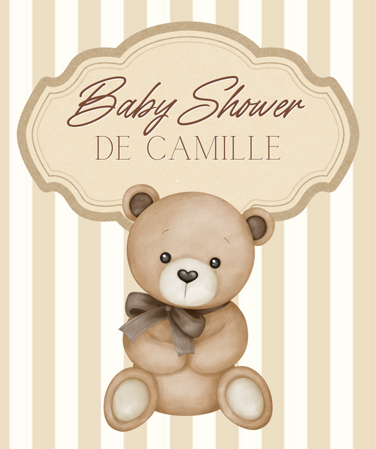 Thème Baby Shower Beige