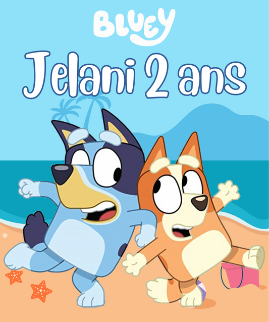 Thème Bluey Plage