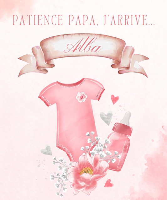 Thème Baby is Coming Rose