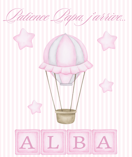 Thème Baby is Coming  Rose & Blanc