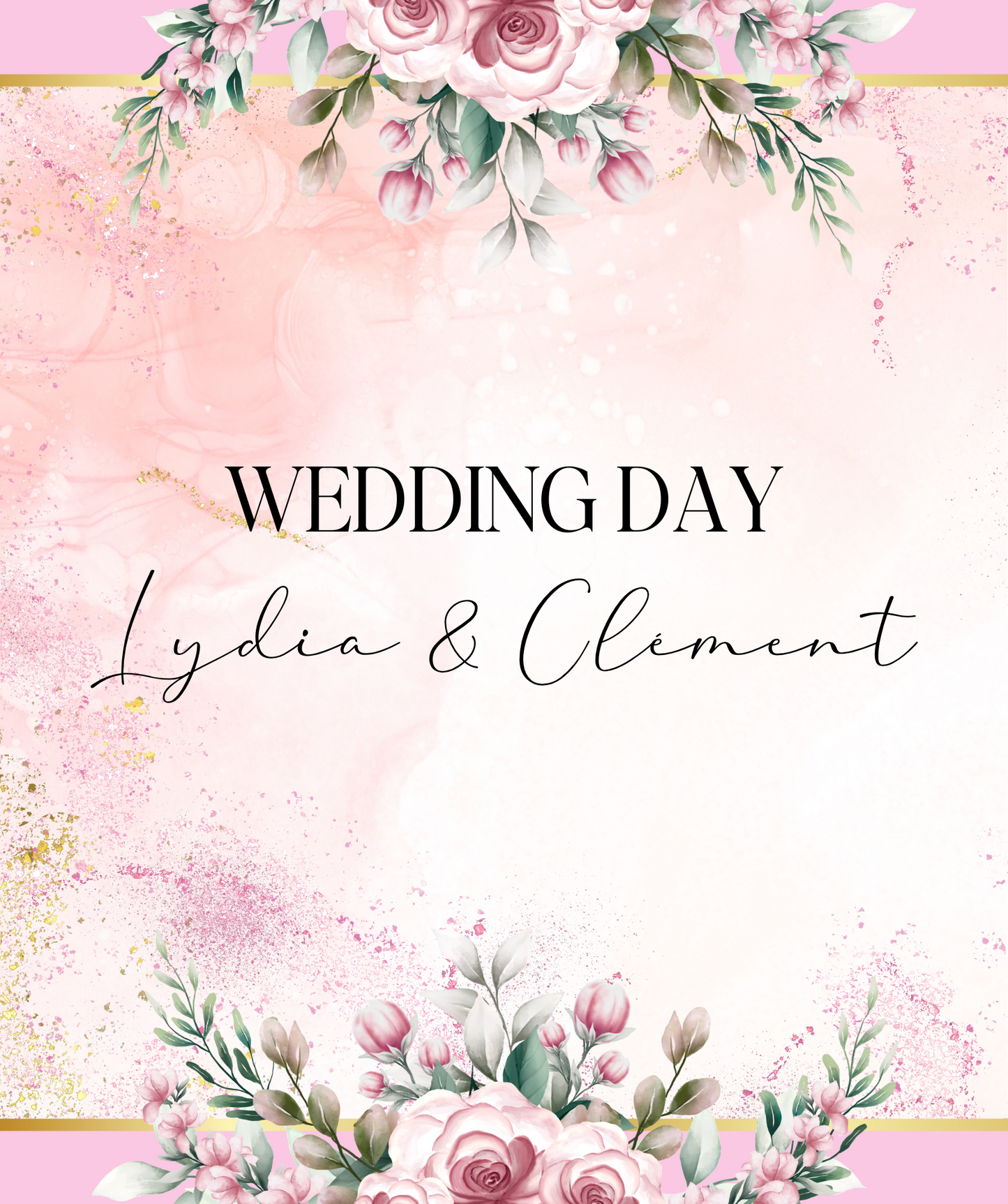 Thème Mariage Rose & fleurs