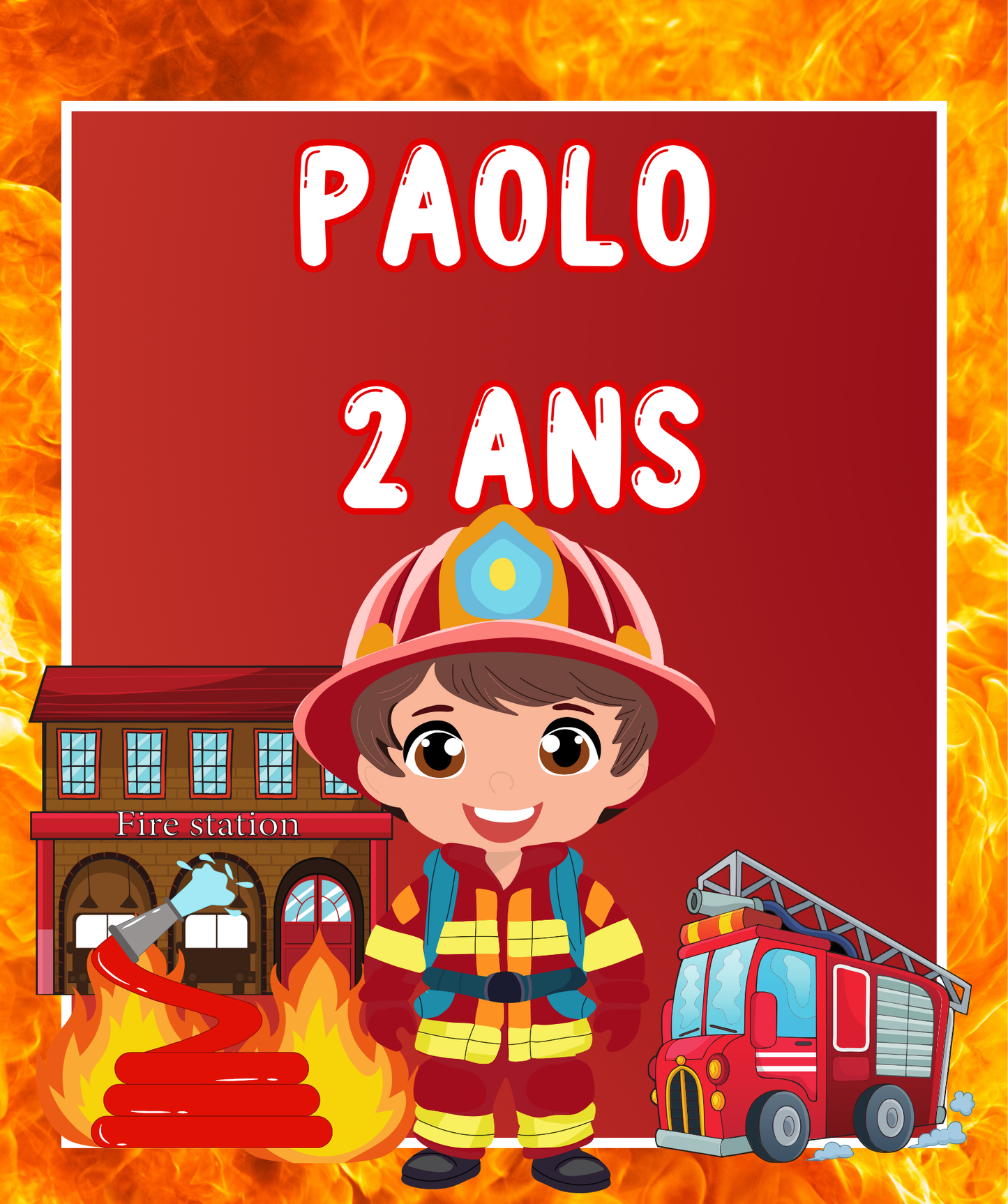 Thème Pompiers Rouge