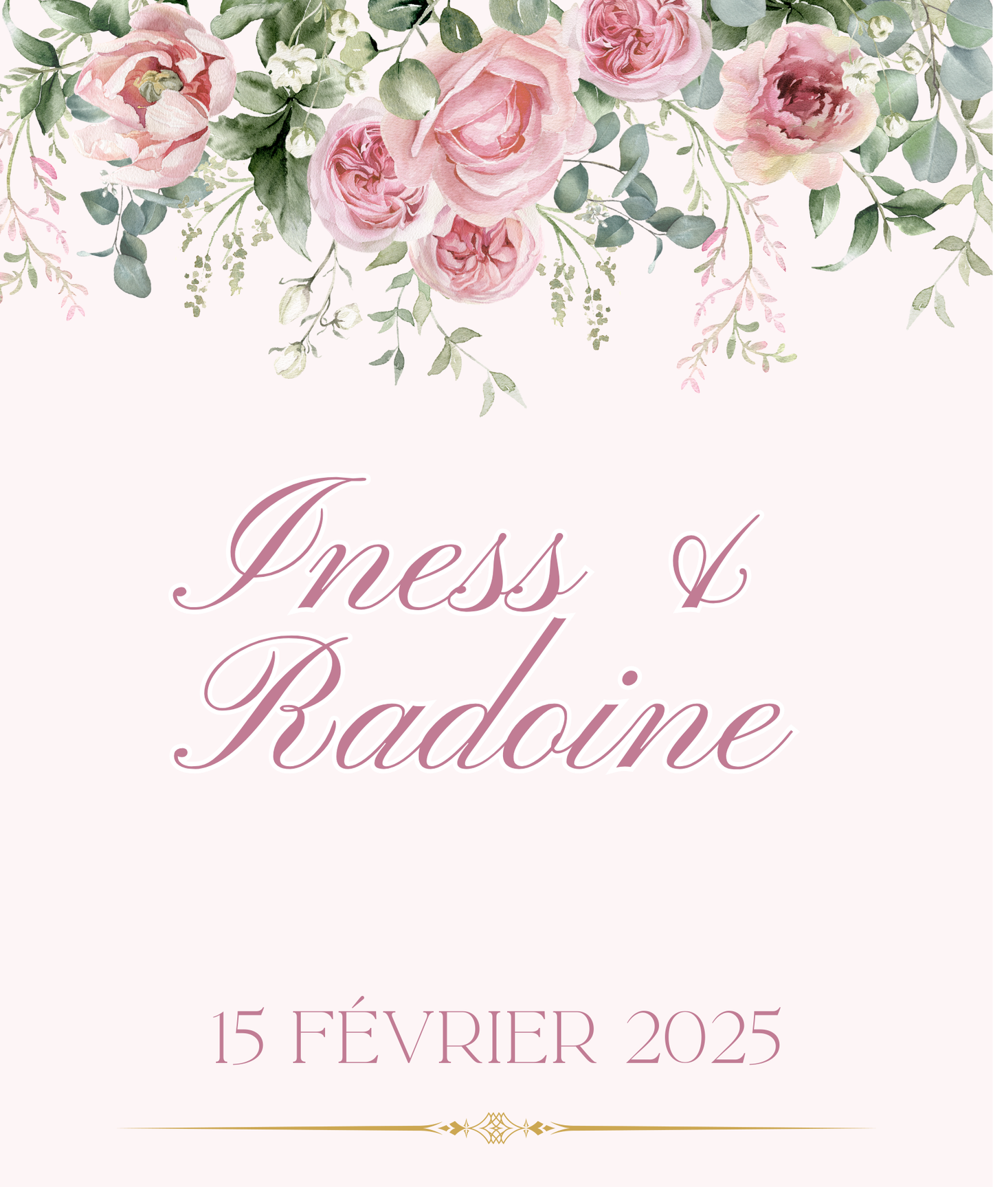 Thème Mariage - Roses