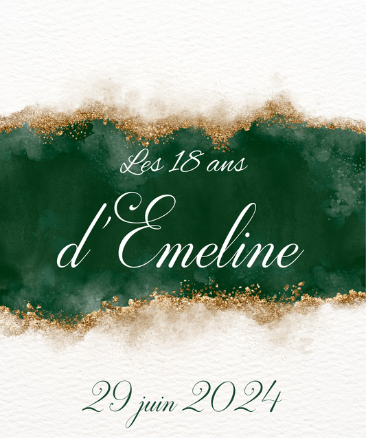 Thème 18ème Anniversaire Vert