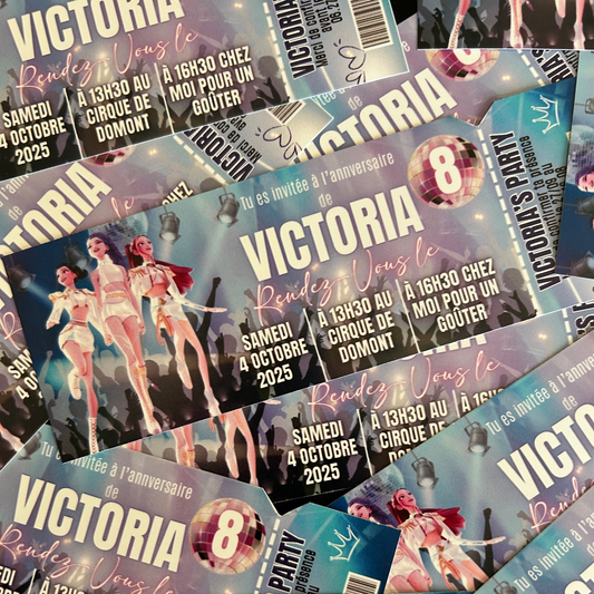 Invitation Papier Billet de Concert