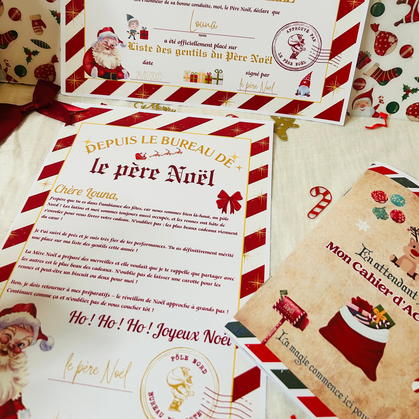 Diplôme et Lettre du Père Noël
