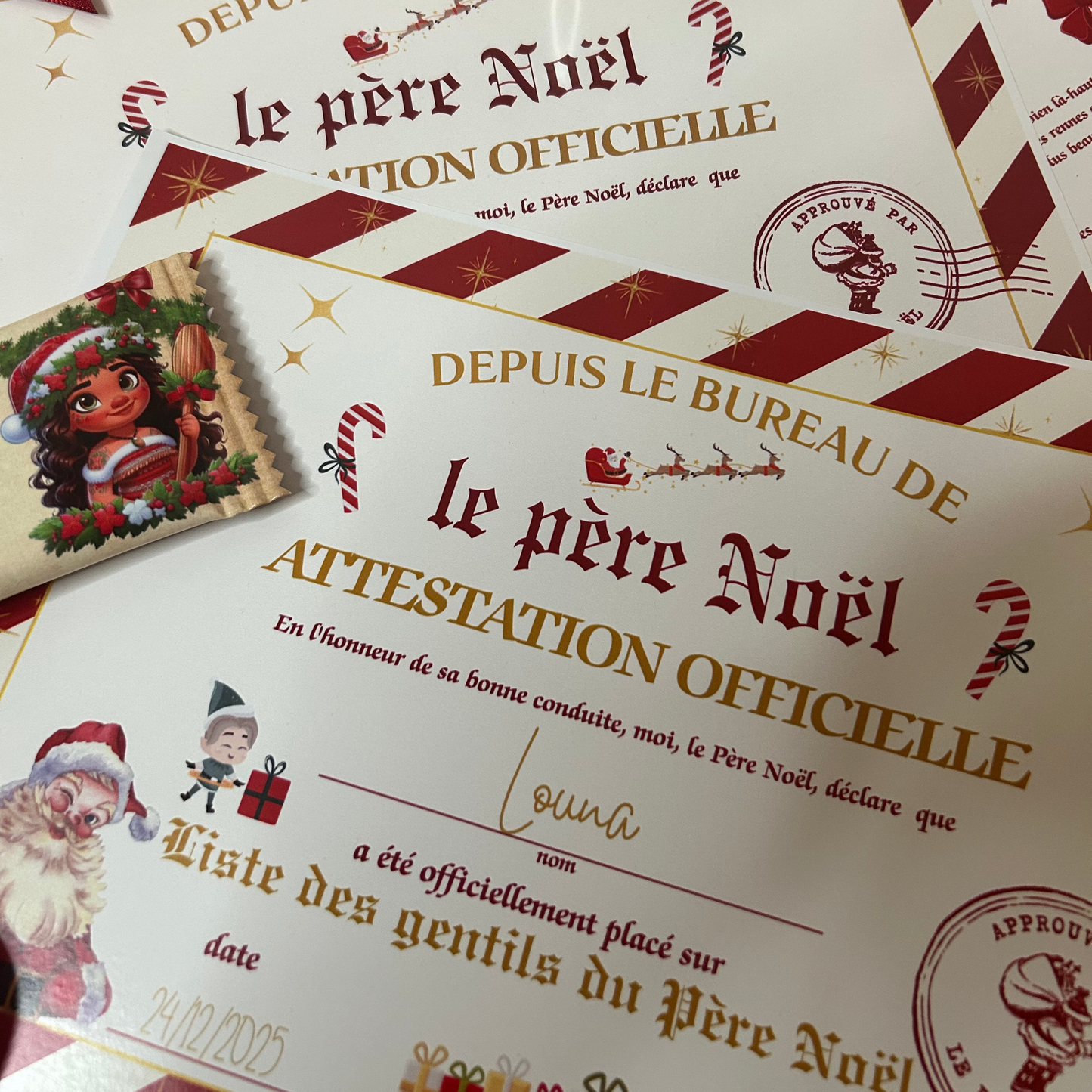 Diplôme et Lettre du Père Noël