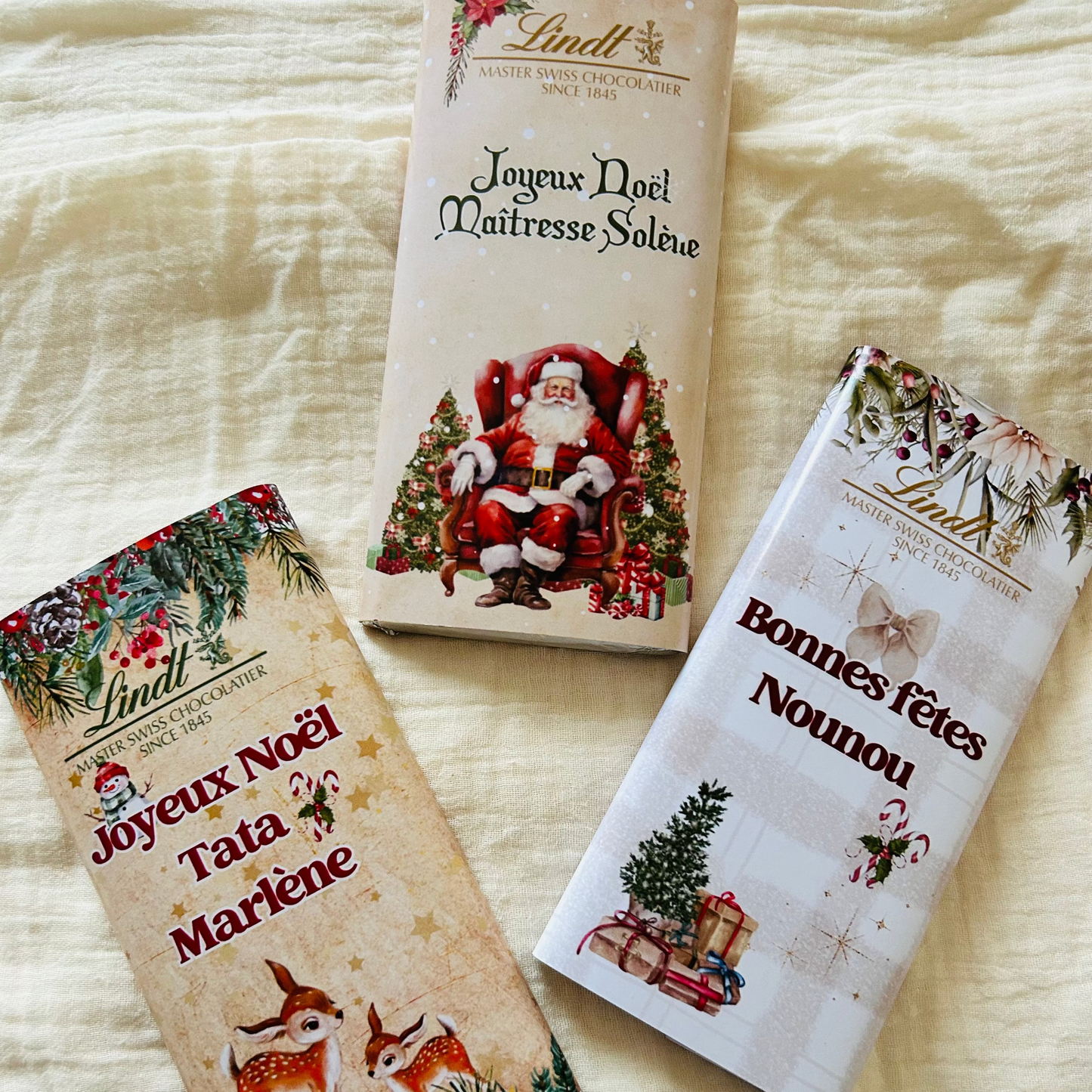 Tablette de Chocolat  Personnalisée  Noël 2025