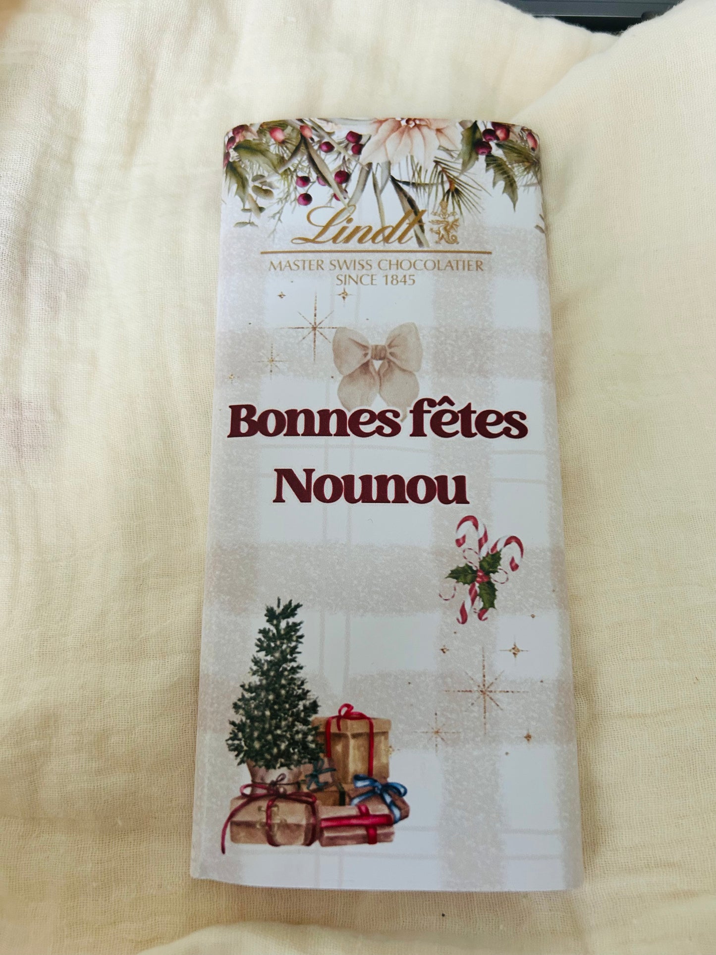 Tablette de Chocolat  Personnalisée  Noël 2025