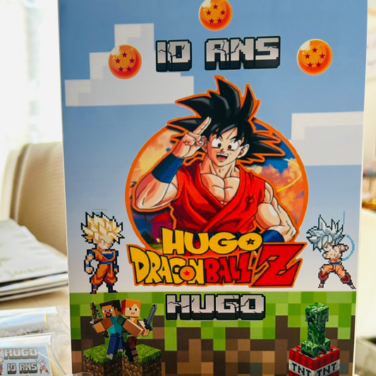 décoration personnalisée Minecraft Dragon ball Z