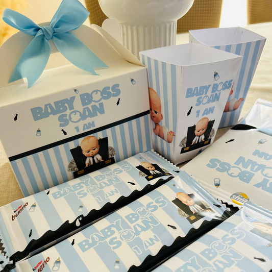 Boîte cadeau Personnalisée pour Anniversaire, Baptême, Baby Shower...